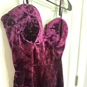 Small purple velvet dress